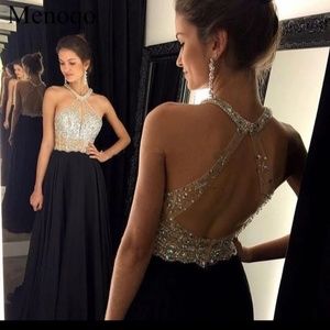 2019 Beaded Chiffon Luxury Prom Dress